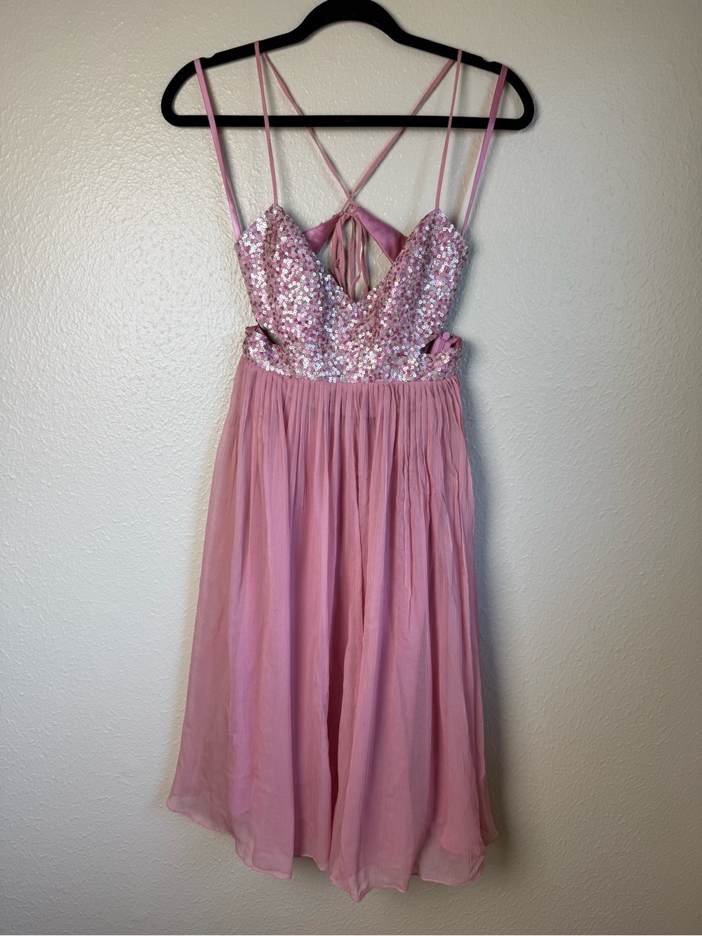 BCBG MaxAzria silk chiffon cocktail dress